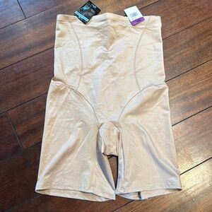 Bali Shapewear Bottom Solutions Womens Size 2XL Nude Compression 8097 Slip Short